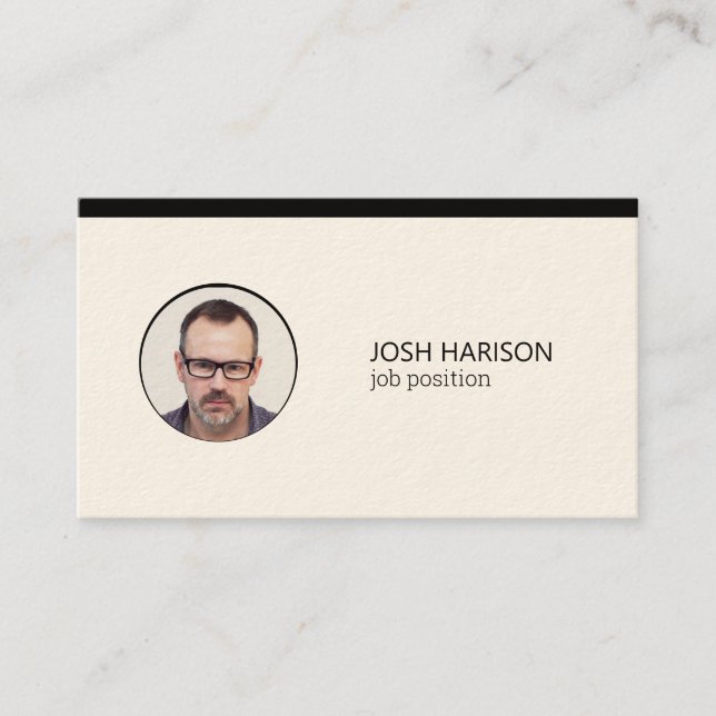 Tarjeta De Visita Foto personalizado (Anverso)