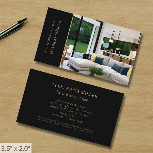 Tarjeta De Visita Foto Personalizado elegante