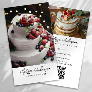 Tarjeta De Visita Foto profesional Código QR