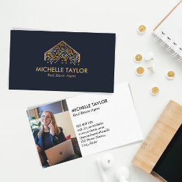 Tarjeta De Visita Foto profesional moderna de Realtor Inmobiliario