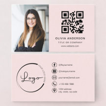 Foto profesional Rubor Pink QR Code Social Media