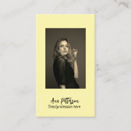 Tarjeta De Visita foto profesional sitio web QR email social moderno