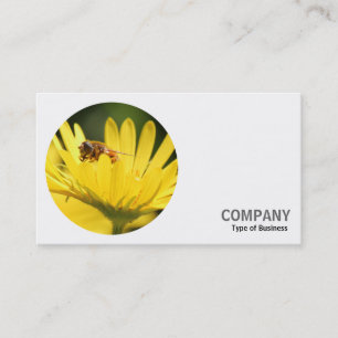 Tarjeta De Visita Foto Redonda - Abeja Ocupada