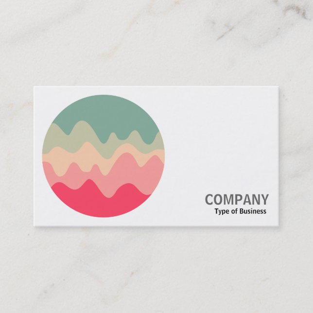 Tarjeta De Visita Foto redonda - Esbozo de sonido 04 (Anverso)