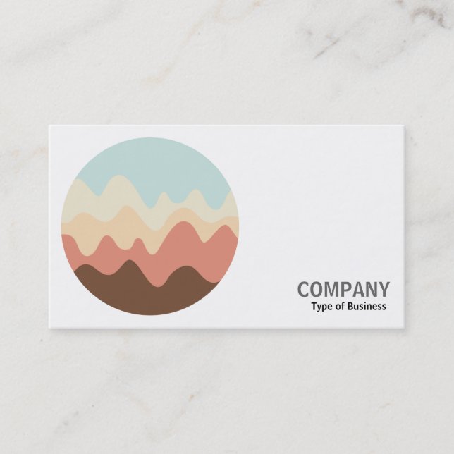 Tarjeta De Visita Foto redonda - Esbozo de sonido 06 (Anverso)