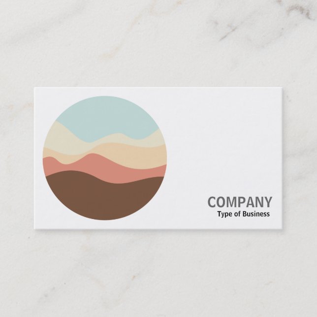 Tarjeta De Visita Foto redonda - Esbozo de sonido 07 (Anverso)