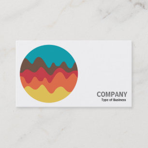 Tarjeta De Visita Foto redonda - Esbozo de sonido 08