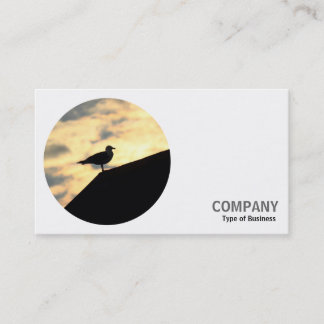 Tarjeta De Visita Foto redonda - Gull en un techo