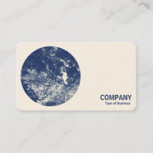 Foto redonda - Woodland Canopy 02 - Cyanotype