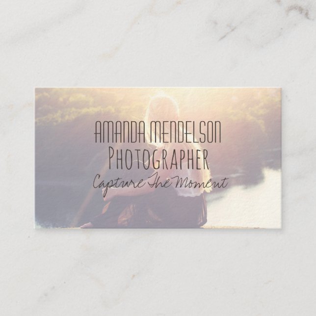 Tarjeta De Visita Foto superpuesta (Anverso)