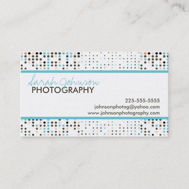 Tarjeta De Visita Fotografía (Anverso)