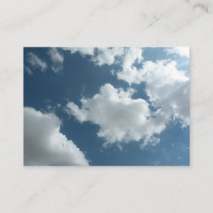 Tarjeta De Visita Fotografía abstracta de cielo nublado
