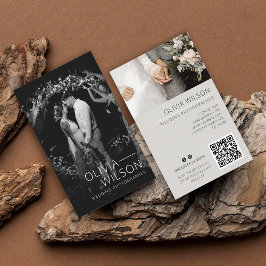Tarjeta De Visita Fotografía boda foto completa simple