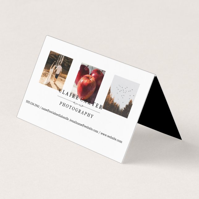 Tarjeta De Visita Fotografía | Cartera de fotógrafos (Anverso)