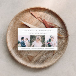 Tarjeta De Visita Fotografía clásica mínima