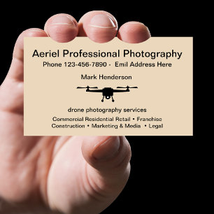 Tarjeta De Visita Fotografía con Drones Aéreos
