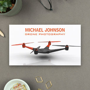 Tarjeta De Visita Fotografía con Drones para Fotógrafos Modernos