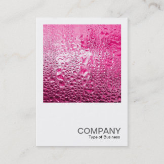 Tarjeta De Visita Fotografía cuadrada 0308 - Rosa húmedo