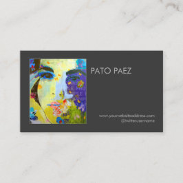 Tarjeta De Visita Fotografía de artista o fotógrafo foto en negro