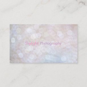 Tarjeta De Visita Fotografía de Bokeh/tarjetas de visita del