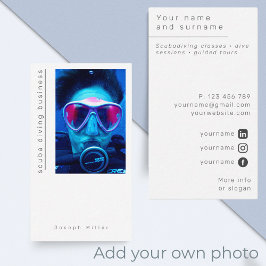 Tarjeta De Visita Fotografía de buceo submarinismo tienda de submari