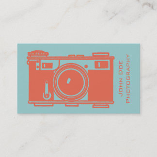 Tarjeta De Visita Fotografía de cámara de película de cine de época 