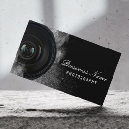 Tarjeta De Visita Fotografía de cámara en blanco y negro