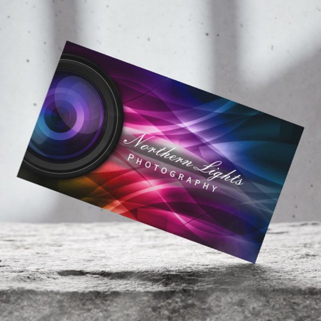 Tarjeta De Visita Fotografía de cámara Lens & Aurora (Subido por el creador)
