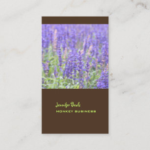 Tarjeta De Visita Fotografía de campo de lavanda + chocolate