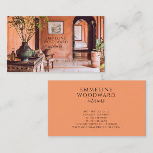 Tarjeta De Visita Fotografía de diseñador de interiores moderno