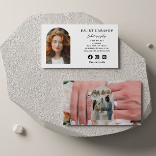Tarjeta De Visita Fotografía de escritura caligráfica artística
