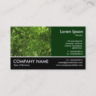 Tarjeta De Visita Fotografía de Footing - Woodland Canopy