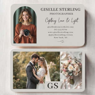 Tarjeta De Visita Fotografía de Fotógrafo de Boda de Lujo