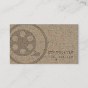 Tarjeta De Visita Fotografía de Icono del Reel de Película del Produ