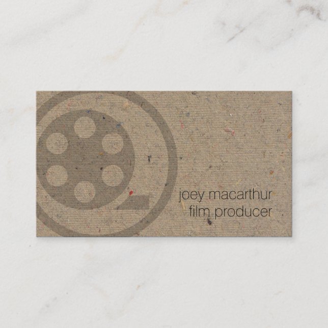 Tarjeta De Visita Fotografía de Icono del Reel de Película del Produ (Anverso)