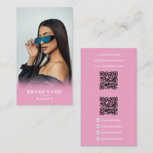 Tarjeta De Visita Fotografía de Influencia Belleza en Medios Sociale