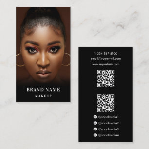 Tarjeta De Visita Fotografía de Influencia Belleza en Medios Sociale