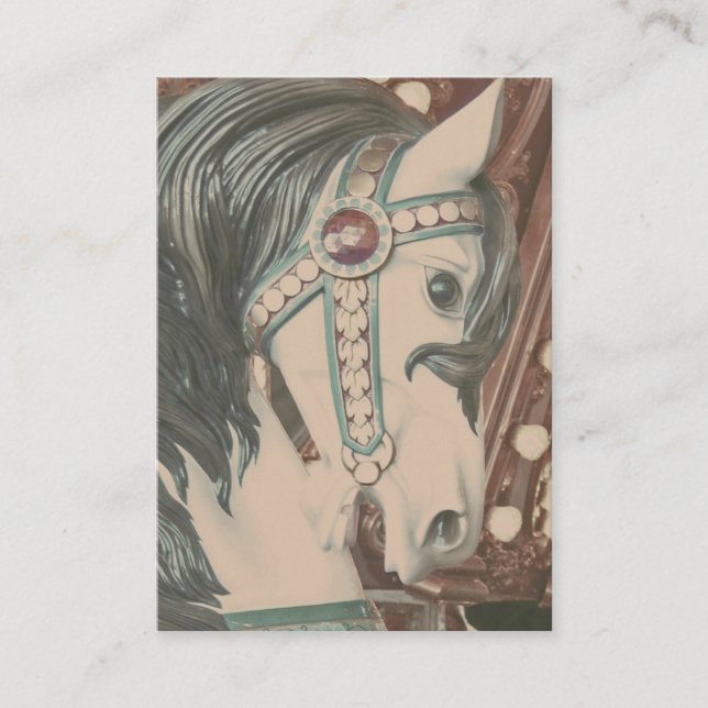 Tarjeta De Visita Fotografía de la cosecha de cruces de caballos (Anverso)