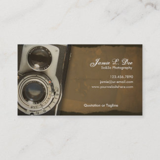 Tarjeta De Visita Fotografía de la escuela vieja
