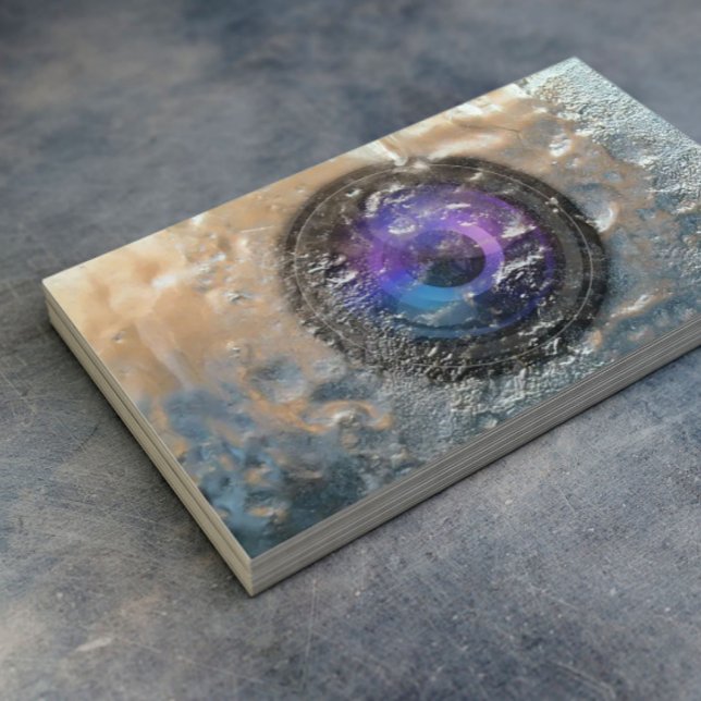 Tarjeta De Visita Fotografía de lente de cámara congelada (Subido por el creador)