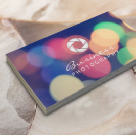 Tarjeta De Visita Fotografía de logotipo Personalizado de las luces