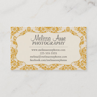 Tarjeta De Visita Fotografía de lujo del damasco