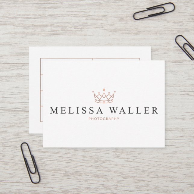 Tarjeta De Visita Fotografía de Melissa Waller (Anverso/Reverso In Situ)