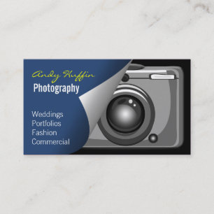 Tarjeta De Visita fotografía de Mod azul, cámara