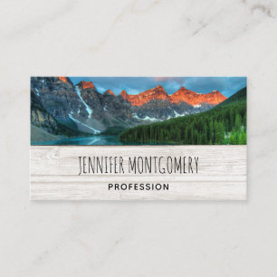 Tarjeta De Visita Fotografía de paisajes montañosos