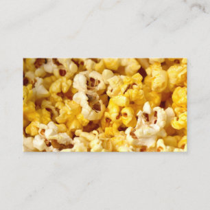 Tarjeta De Visita Fotografía de palomitas de maíz