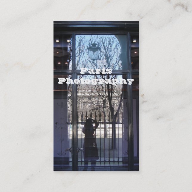 Tarjeta De Visita Fotografía de París (Anverso)