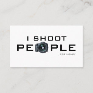 Tarjeta De Visita Fotografía de personas para fotógrafos