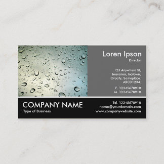 Tarjeta De Visita Fotografía de pie - 60pc Gris - Lluvia en mi venta