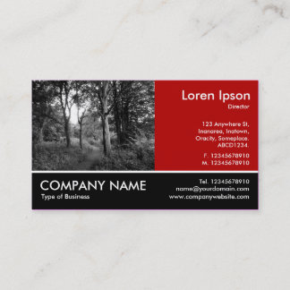 Tarjeta De Visita Fotografía de pie - Ruby Red - In the Woods